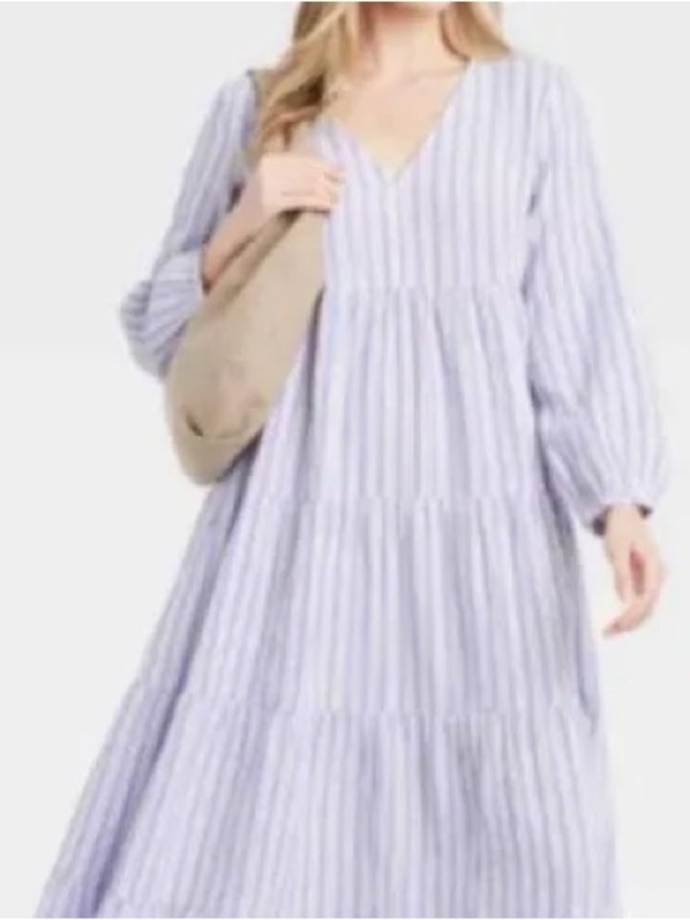Universal Thread long-sleeve, tiered gauze maxi dress XL